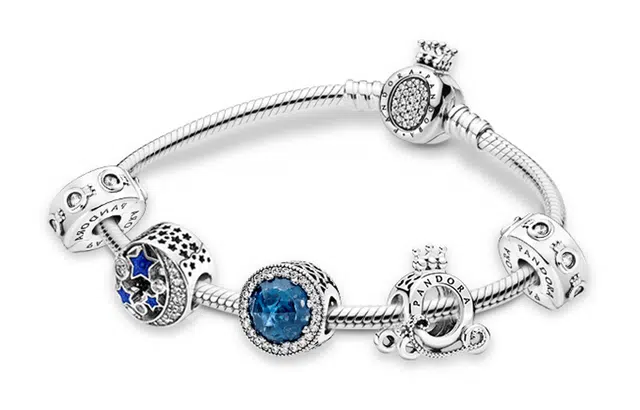 Pandora 925 Silver Crown Bracelet Set