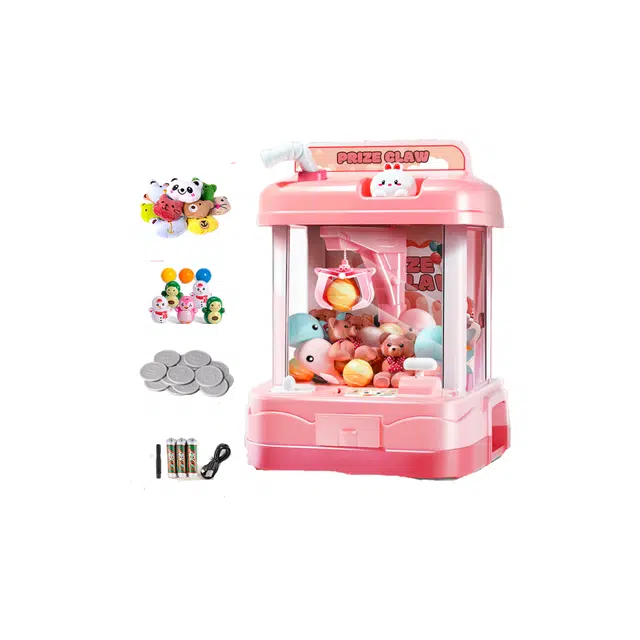 贝杰斯 小熊兔子抓夹娃娃机小型家用 智能玩具 儿童扭蛋机 大号玩具