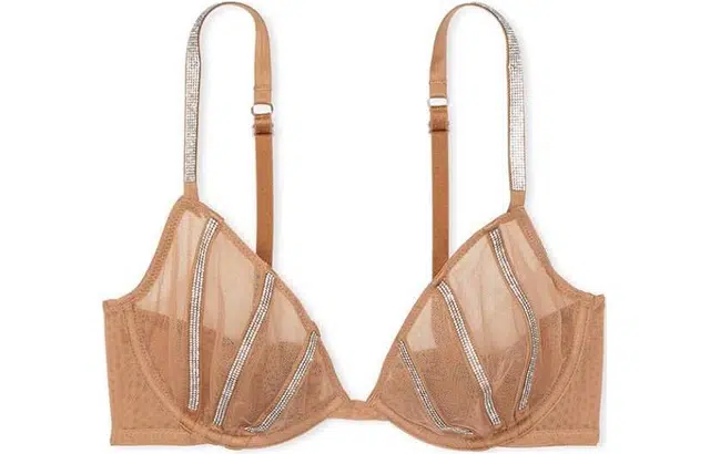 Victoria's Secret VERY SEXY 6022 Sheer Shine Low-Cut Demi