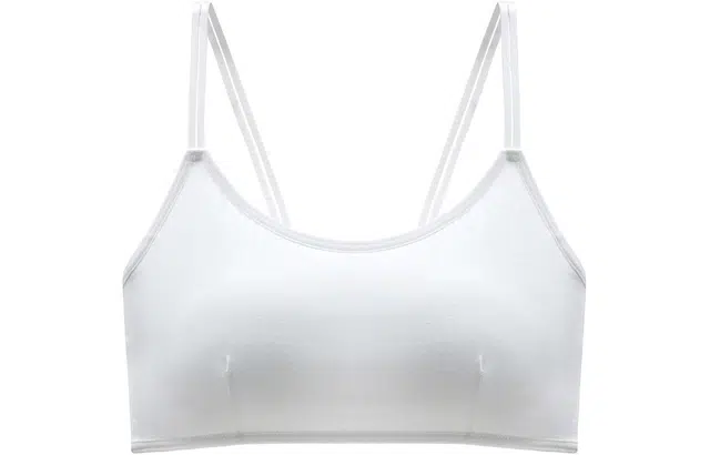 莫代尔 纯色舒适背心式抹胸交叉肩带文胸 女款