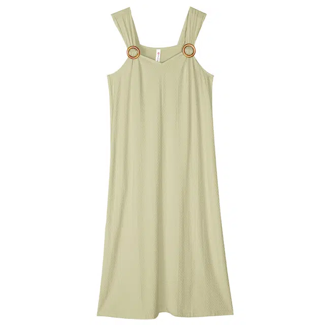 歌倩雅 薄款纯欲风吊带睡裙 女款 绿色