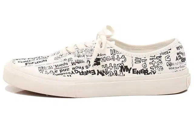 Comme des Garcons x Vans Authentic Black White Print