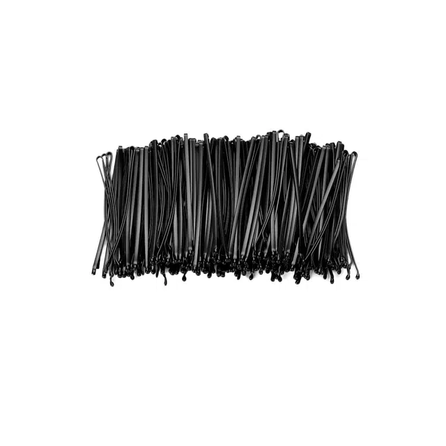 左欧 一字夹黑色紧夹刘海盘发固定 发夹 女款