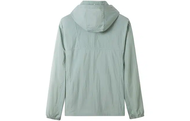 探路者 纯色拉链透气防紫外线防晒服 男款 迷雾绿