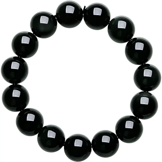 翠雅金楼 酷炫新中式高级优雅气质大气 黑曜石 玉石手串 男款