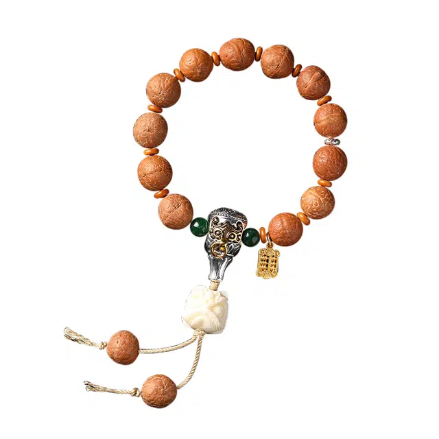 九隆古 醒狮文玩 新中式复古高级感 金刚菩提凤眼菩提 菩提类手串 男女同款情侣款