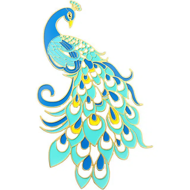 钵提 文艺镂空中国风 潮流衍生品 文创孔雀羽金属书签