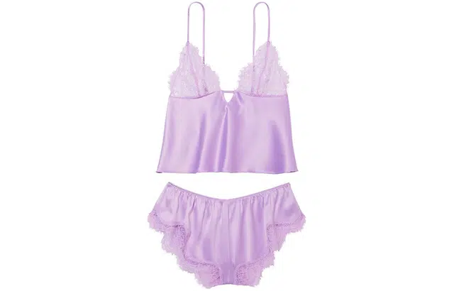 Victoria's Secret SEXY KI Florallacepatchworkcamisole pajamaTe