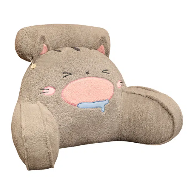 狐狸仙 卡通吃货动物腰靠 久坐护腰枕 玩偶周边