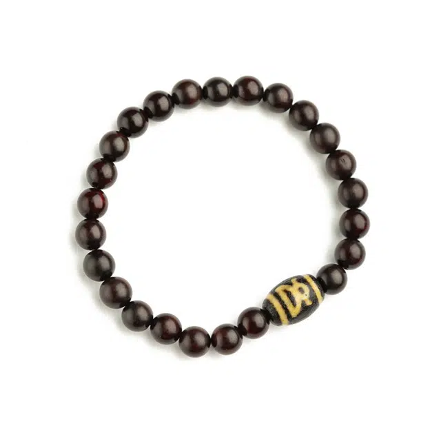 仙源 轻奢佛系国潮转运珠招财文玩佛珠 木作 手串 男女同款情侣款 紫檀