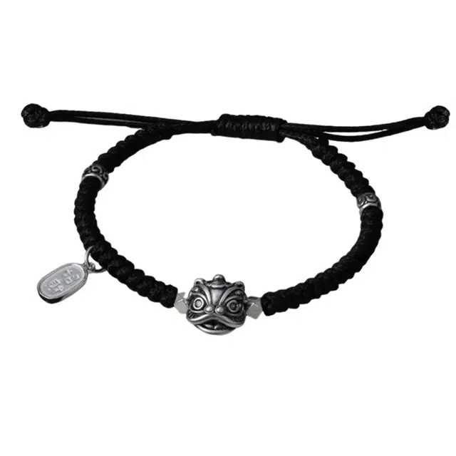 阡陌 醒狮 新中式复古国潮编织手绳 简约时尚大气高级感 事事顺遂寓意美好 合金 手链 男女同款情侣款