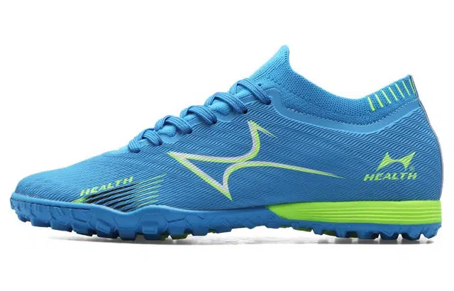 海尔斯 舒适百搭 减震耐磨 足球鞋 男女同款 蓝绿