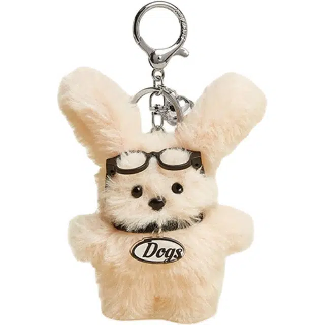 钵提 眼镜小狗挂饰 玩偶 毛绒挂件