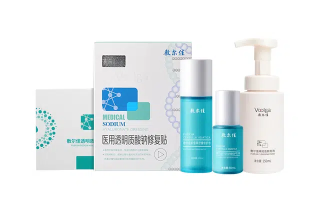 敷尔佳 积雪草白膜护肤套装 医用敷料 舒缓修护 四件套