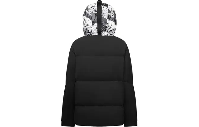 森马 字母数字图案连帽三防加厚羽绒服 男款