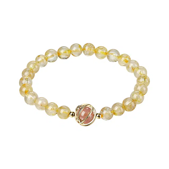 迷颂玛 一夜暴富招财精致手链 女朋友闺蜜仪式感高级少女心气质首饰 水晶 国风国潮复古设计款手串 女款 小清新百搭精美礼盒礼品