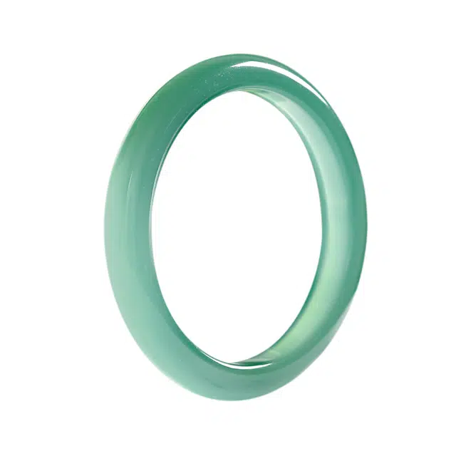 周百福 远山黛  国潮古风新中式精致优雅气质 旗袍汉服简约时尚百搭轻奢高级感 玉髓 手镯 男女同款情侣款