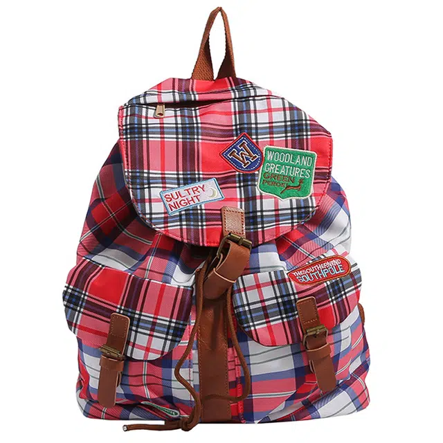 爱尔绅特 大容量美式复古 尼龙 双肩包 常规 女款 白色 黑色