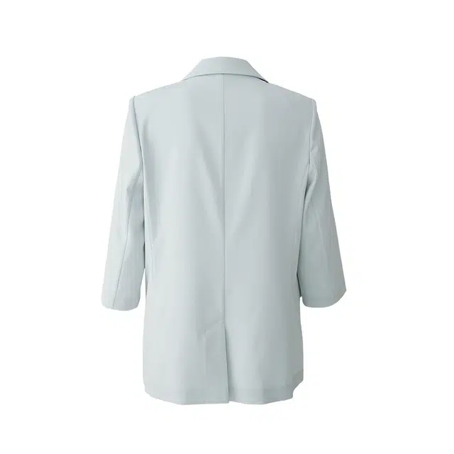 娅丽达 纯色单排扣双口袋七分袖西装外套 女款