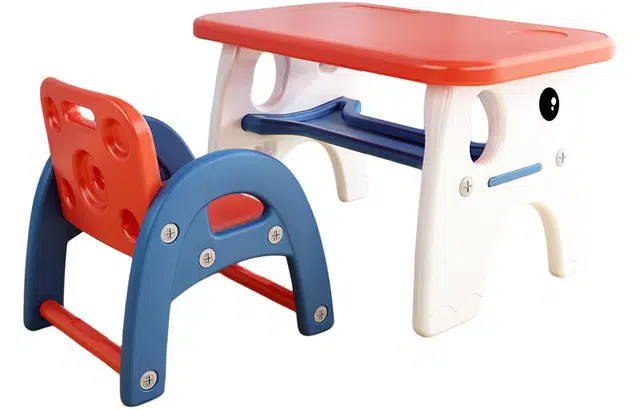 启启 书桌学习桌椅子写字桌 简易家用 小学生单桌可升降 早教益智玩具