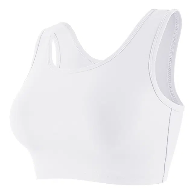 浪莎 纯色简约束胸内衣缩胸大胸显小防震防下垂平胸背心式健身训练文胸 女款