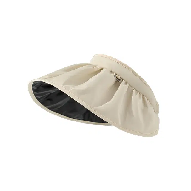 浪莎 户外出行运动海边汽车吹不翻遮阳帽防紫外线夏天空顶黑胶贝壳发箍太阳帽全方位遮脸大帽檐显脸小遮阳帽子 轻薄款 防晒帽 女款