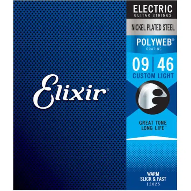 Elixir POLYWEB Standard Electric Guitar Strings Nickel Steel Core