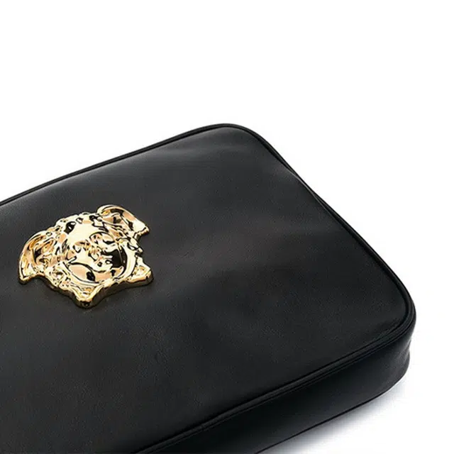 Versace Medusa Zip Wallet Black