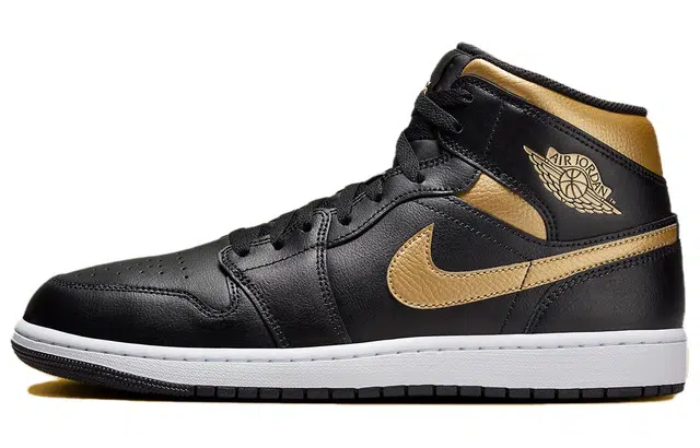 Jordan Air Jordan 1 Mid Black Gold