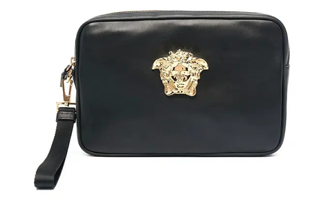 Versace Medusa Zip Wallet Black
