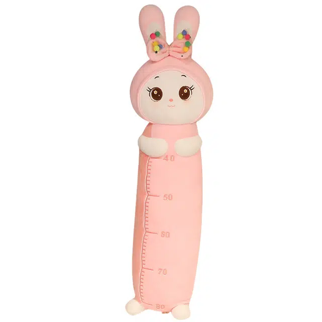 狐狸仙 卡通量尺兔长抱枕 可爱粉兔 玩偶 毛绒公仔