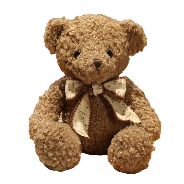 狐狸仙 可爱蝴蝶结 小熊布娃娃 玩偶 毛绒公仔