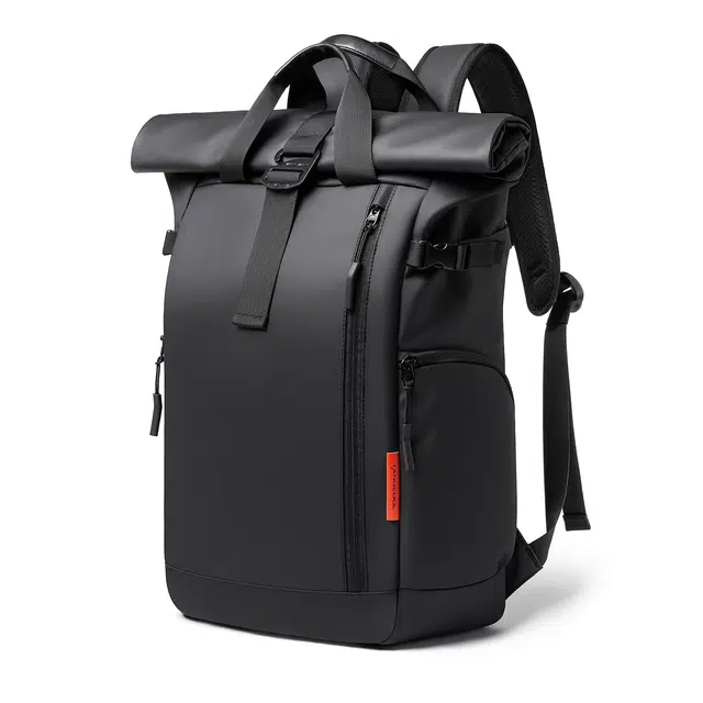TANGCOOL Large Capacity Foldable Backpack Black