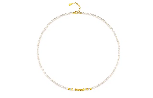 佐卡伊 浮光跃金小米珠 淡水珍珠 项链 女款