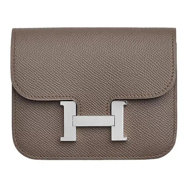 HERMES Constance Slim Epsom 8F Gris tain