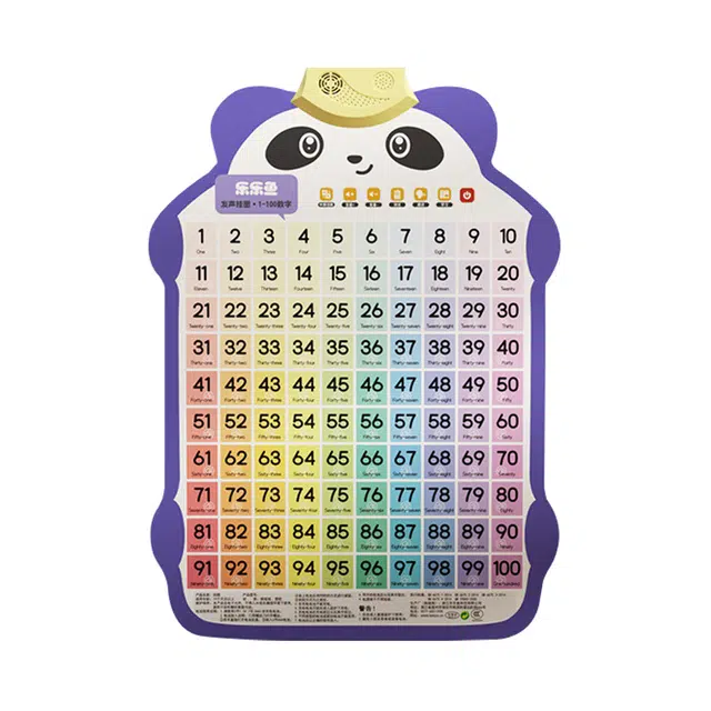 乐乐鱼 宝宝有声挂图熊猫挂图 点读发声识字英语 启蒙 早教益智玩具