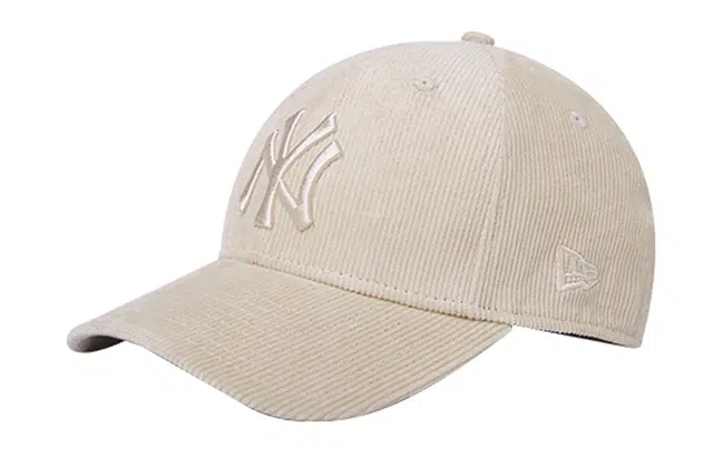 New Era Embroidered Curved Brim Cap White