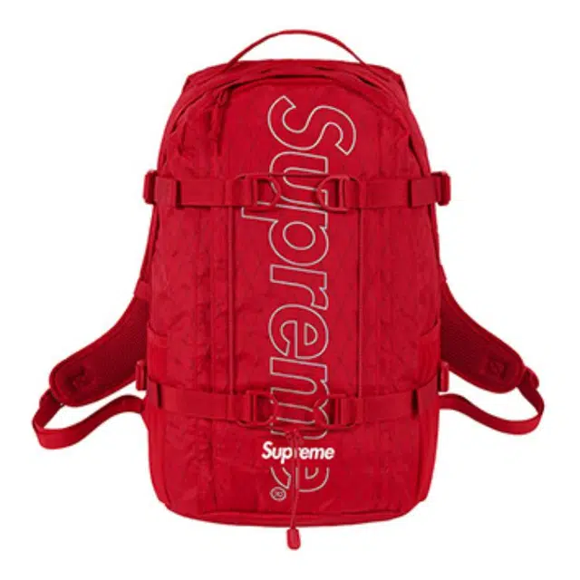 Supreme FW18 Backpack Red Logo PVC