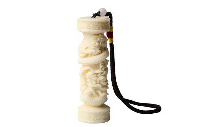 本木 国风国潮新中式 祥龙盘龙柱生肖龙 轻奢高级感 车载车挂 象牙果 文玩手把件 男女同款情侣款