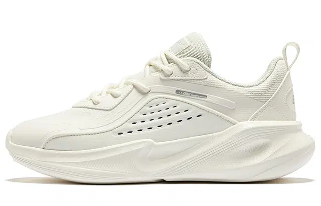 鸿星尔克 逍游 舒适透气 耐磨防滑 低帮 休闲运动鞋 女款 微晶白