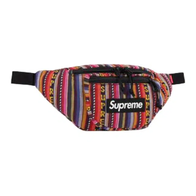 Supreme SS20 Week 9 Woven Stripe Waist Bag