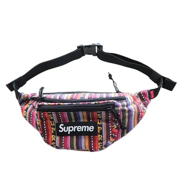 Supreme SS20 Week 9 Woven Stripe Waist Bag