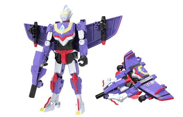 灵动创想 奥特曼系列 机甲变形机器人 泰迦人偶赛罗捷德泽塔套装 玩具