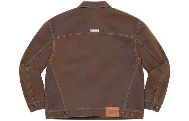 Supreme SS23 Week 4 FLOCKED DENIM TRUCKER JACKET