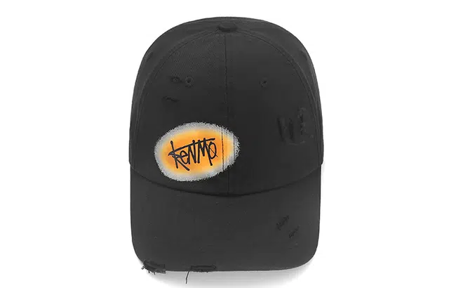 肯默 街头嘻哈风   创意英文涂鸦 棉 鸭舌帽 男女同款情侣款