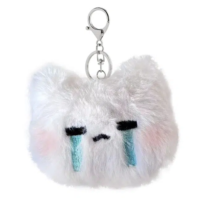 一点潮玩 吱吱叫卡比小猫小兔表情包 钥匙扣 玩偶 毛绒挂件