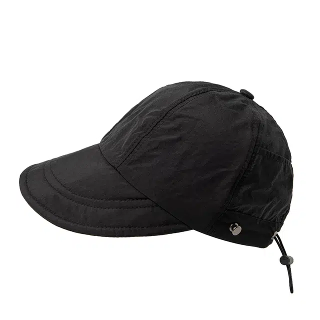 白卷 百搭户外遮阳大檐单色防晒帽 聚酯纤维 渔夫帽 男女同款情侣款