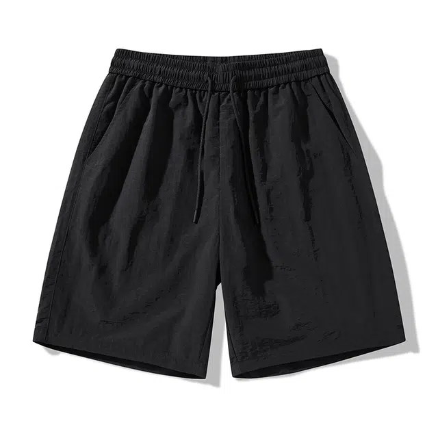 麓蔓蒂 基础款纯色五分裤宽松运动裤子透气百搭休闲短裤 男女同款