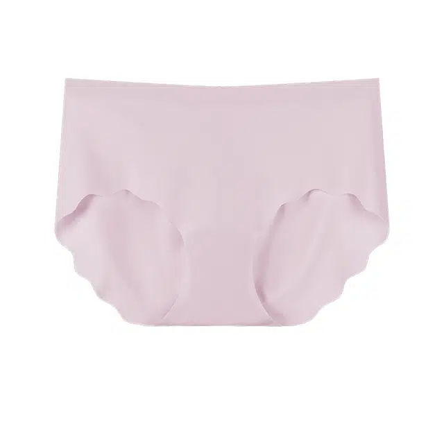 莫代尔 女士凉感无痕抑菌裆透气无痕中腰内裤 女款 淡粉