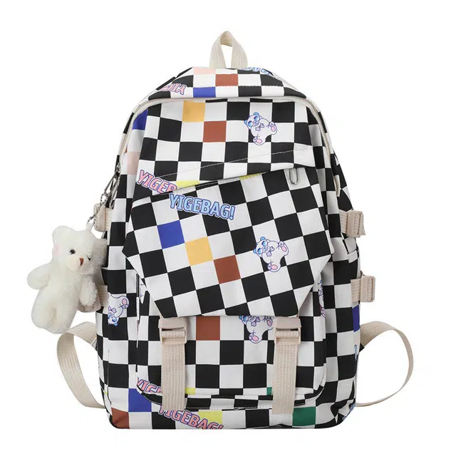 格安诺 拉链开合大容量百搭 尼龙 双肩包 女款 多色